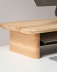 Wood Monitor Stand with shelf (Classic Design)