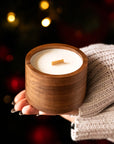 Wooden candle