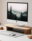 Wood Monitor Stand with shelf (Board Design)