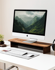 Wood Monitor Stand with shelf (Classic Design)