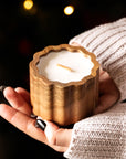 Wooden candle
