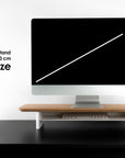 Wood Monitor Stand with shelf (Classic Design)