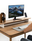 Wood Monitor Stand with shelf (Classic Design)