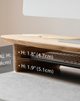 Wood Monitor Stand with shelf (Board Design)
