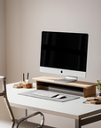 Wood Monitor Stand with shelf (Classic Design)