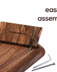 Wood Monitor Stand with shelf (Classic Design)