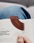 Leather bookmark