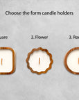 Wooden candle