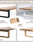Wood Monitor Stand (Hollow Design)