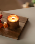 Wooden candle