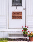 Do Not Knock Sign