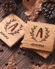 Monogram custom coasters