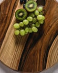 walnut round cheese board