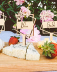 Charcuterie board with handle