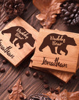 Daddy Bear custom coasters