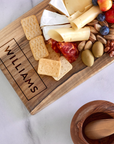 Cheese cutting board with handle
