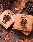 King of our heart - custom coasters
