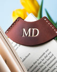 Monogram Leather bookmark