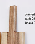 Cheese cutting board with handle