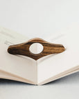 Walnut page holder