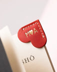 Heart Leather bookmark