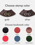 Monogram Leather bookmark