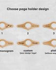 Thumb book page holder