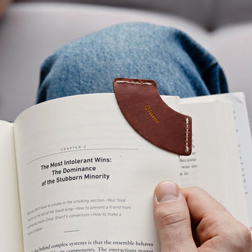 Leather bookmark