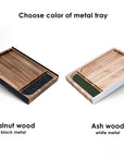 Wood & Metal valet tray