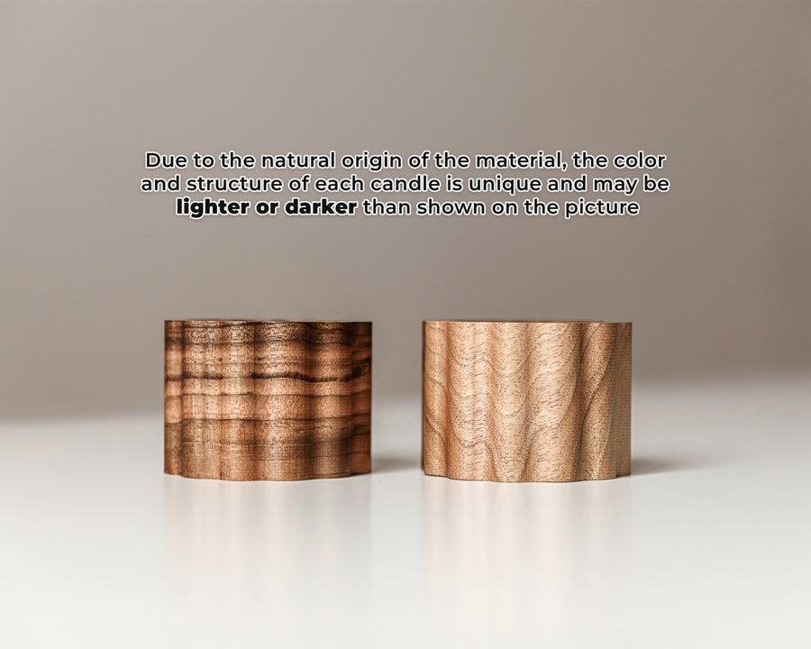 Wooden candle