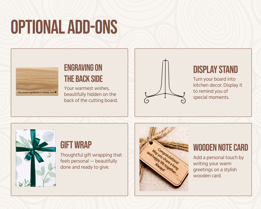 Custom cutting board for luxury corporate gifts