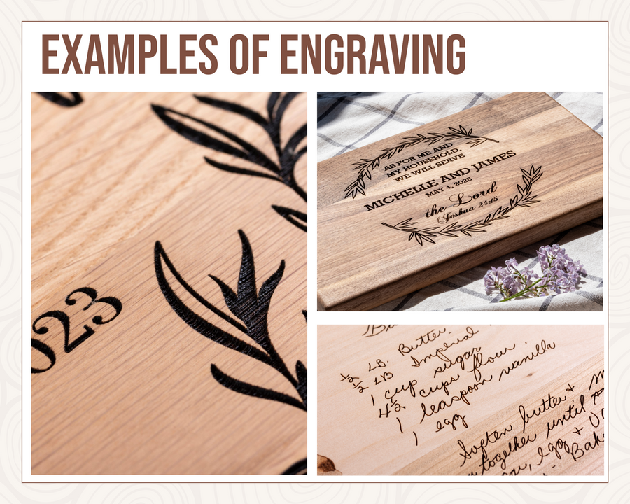 Custom cutting board for luxury corporate gifts