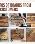 Custom cutting board for luxury corporate gifts