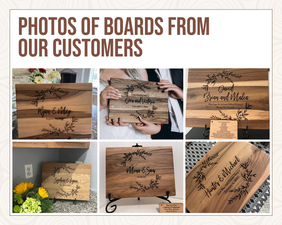 Custom cutting board for luxury corporate gifts