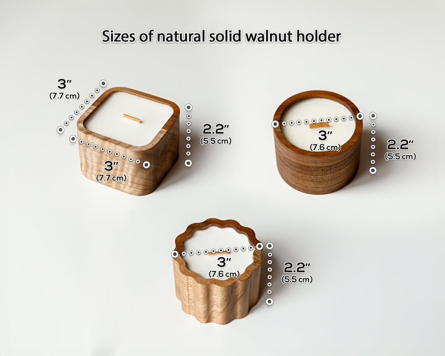 Wooden candle