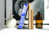 Wooden and metal bookend with black metal