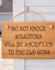 Do Not Knock Sign