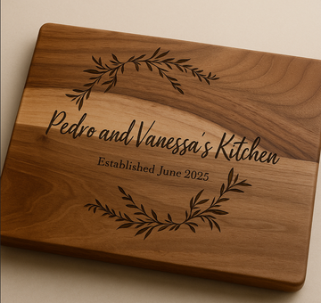 Walnut Cutting board "Pedro and Vanessa’s Kitchen"