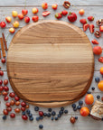 Walnut round cutting board
