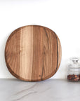 Walnut round cutting board