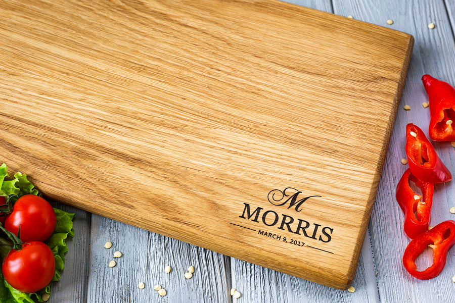 Monogram custom cutting board  🍃