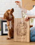 Pet portrait custom cutting board 🐶