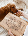 Pet portrait custom cutting board 🐶