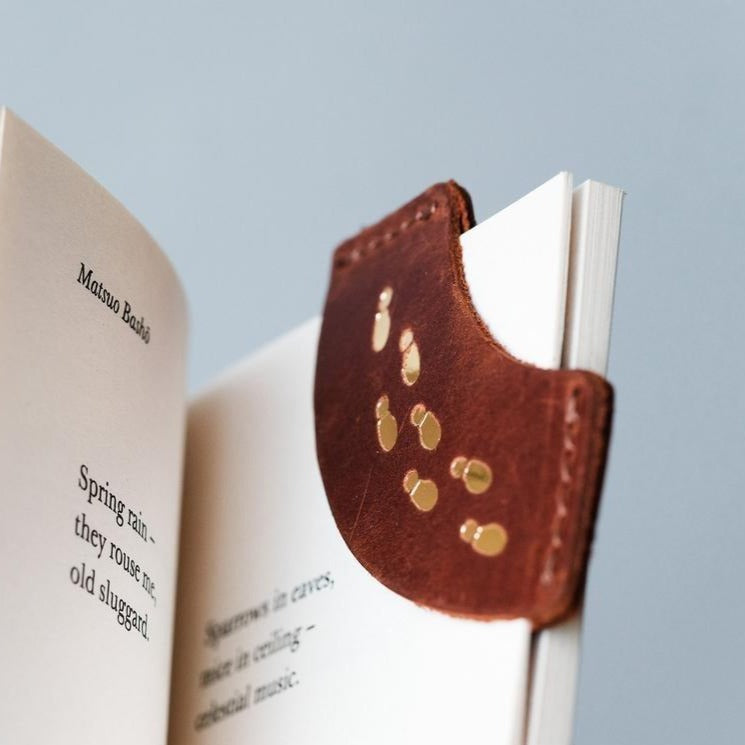 Leather bookmark