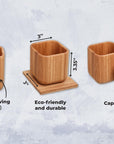 Wooden tumbler with box & stones