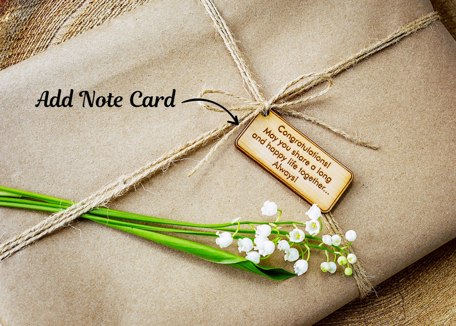 wooden note card